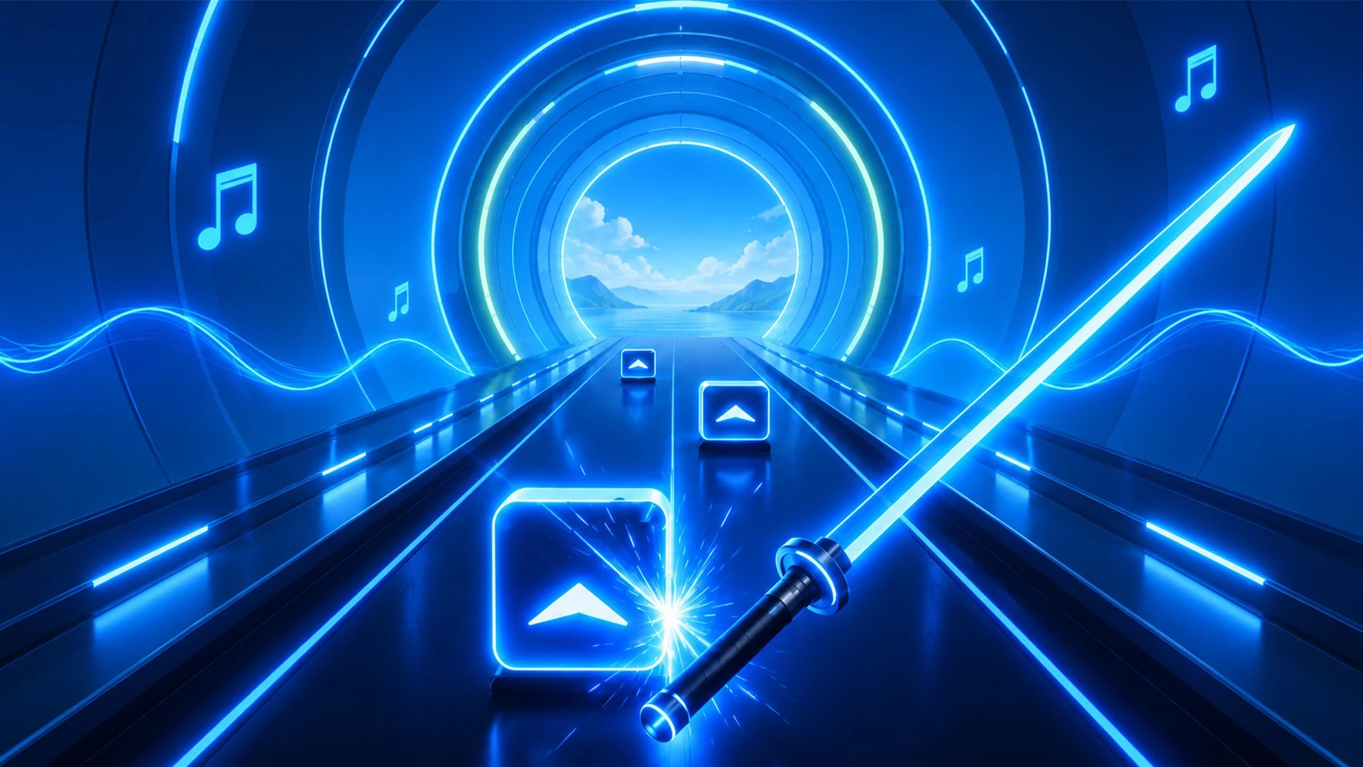 Beat Blade Rhythm Game screenshot